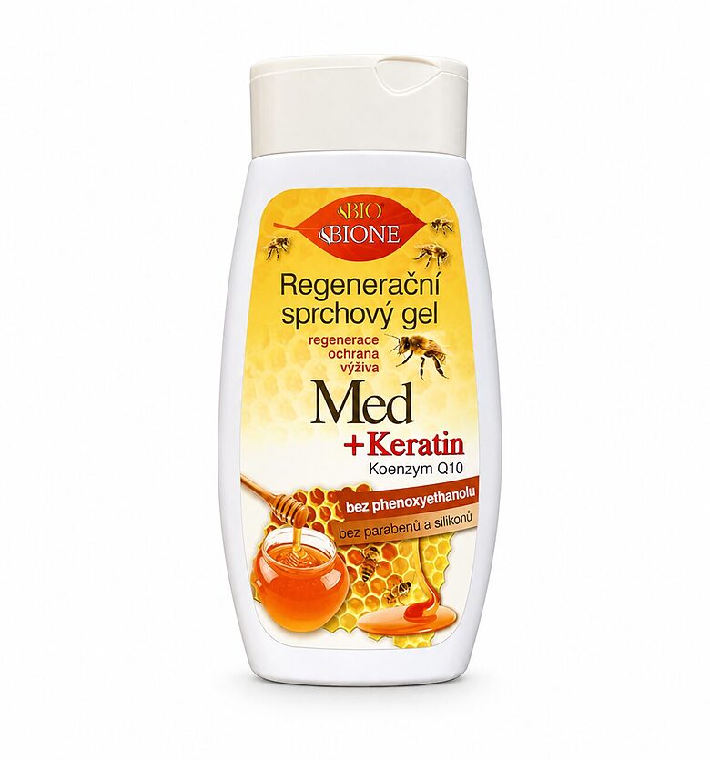 Regenerating shower gel with HONEY and Q10, 260 ml