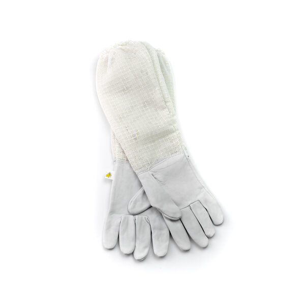 Beekeeping gloves with triple cuffs